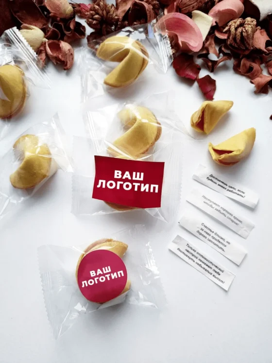 ПЕЧЕНЬЕ С ПРЕДСКАЗАНИЯМИ "С НАКЛЕЙКОЙ"