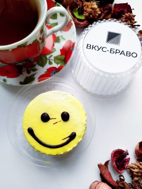 ПИРОЖНОЕ С ЛОГОТИПОМ "СМАЙЛИК"